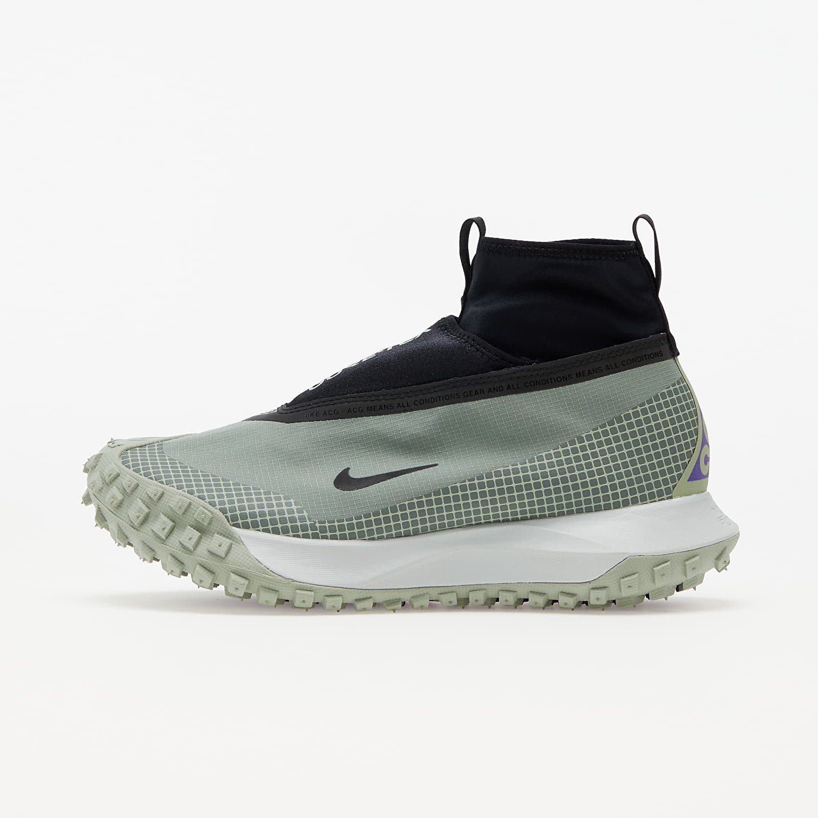 Nike ACG Mountain Fly GoreTex sneaker in the Clay Green colorway